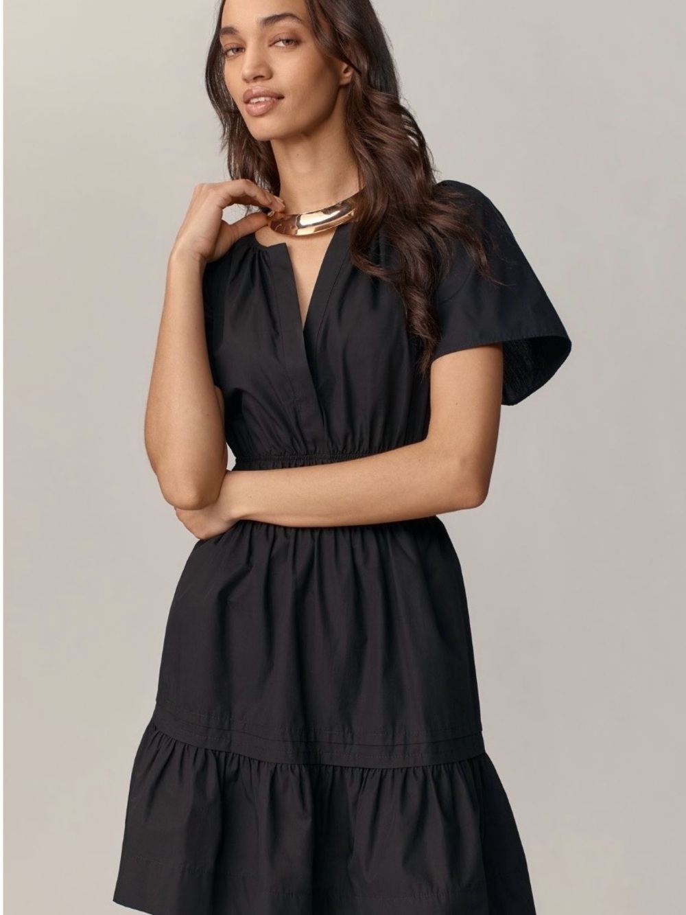 Anthropologie Somerset Cotton Mini Dress
